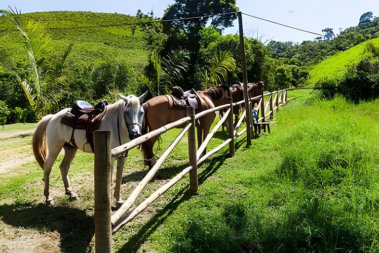 Casa do Córrego: jacuzzi e cavalgadas para grupos