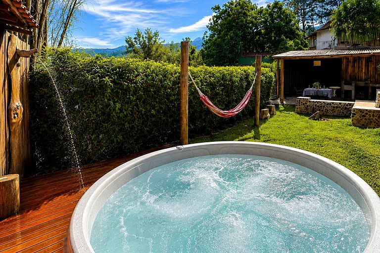 Casa do Córrego: jacuzzi e cavalgadas para grupos